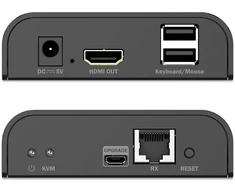 Adapteris AV Digitus DIGITUS HDMI KVM IP Receiver 4K/60Hz juoda