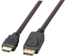 Efb Elektronik EFB AV adapteris DisplayPort auf HDMI A, St.-St., 1,0 m, juodas