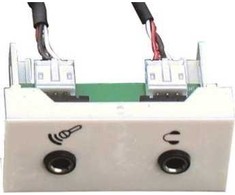 FULL Garbot F22 2x mini lizdo modulis. Jungtis/jungtis. 20 cm. Balta, balta, 45 mm, 22,5 mm