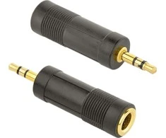 Gembird Cablexpert 6,35 mm moteriškas iki 3,5 mm vyriškas garso adapteris | A-6,35F-3,5M