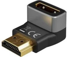 Goobay HDMI Angled Adapteris 270° Vertical, 8K @ 60 Hz, Gold-Plated | 72011