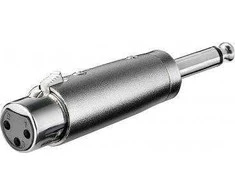 Adapteris AV Goobay Jack 6.3mm - XLR sidabrinė (JAB-857173)