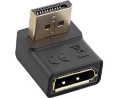 InLine AV ® „DisplayPort“ adapteris, „DisplayPort“ kištukas/moteris, nukreiptas žemyn
