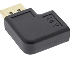 InLine AV ® „DisplayPort“ adapteris, „DisplayPort“ vyriškas / moteriškas stačiu kampu