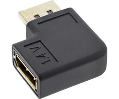 InLine AV ® „DisplayPort“ adapteris, „DisplayPort“ kištukinis / moteriškas kampas į kairę