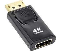 AV adapteris InLine ® Name Uostas mažas HDMI moterų, 4K / 60Hz, su garso, juoda