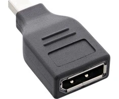 AV adapteris InLine Rodyti Port mini - DisplayPort juoda (17196B)