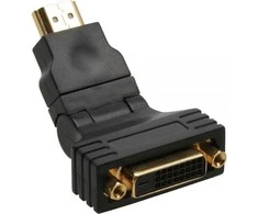 AV adapteris InLine HDMI - DVI- D juodas (17670W)