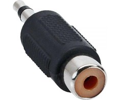 Adapteris AV InLine Jack 3.5mm - RCA (Cinch) juoda (99326)