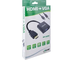 Adapteris AV InLine® konverteris HDMI į VGA su garsu