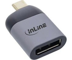 USB adapteris InLine ® USB ekranas konverteris, USB Type- C vyrų DisplayPort moterų (DP Alt režimas), 8K @ 60Hz