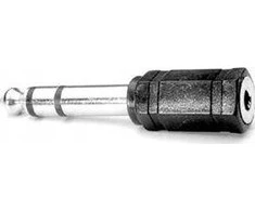 Garso mažinimas, Jack (6.3mm) M - Jack (3.5mm) F, stereo, juoda