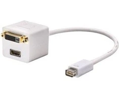 AV adapteris Lindy DVI mini - DVI- D - HDMI balta (41003)