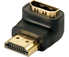 Lindy Adapteris - HDMI M/F 90° Dešinys Kampas 4K UHD 60Hz 18Gb/s