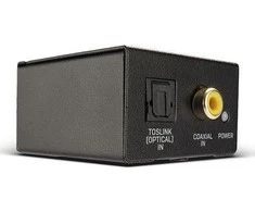 Garso Adapteris - LINDY TosLink ir Bendraašis į Phono DAC Adapteris, 24-bit/96KHz, Juodas