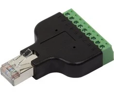 LOGILINK MP0050 LOGILINK - RJ45 kištukinis ir 8 kontaktų varžto gnybtų adapteris