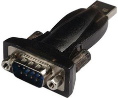 Adapteris USB LogiLink USB-A - RS-232 Juodas (AU0002E)