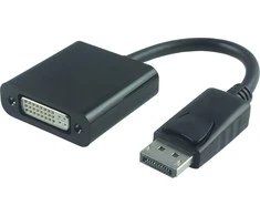 Adapteris AV MicroConnect DisplayPort – DVI-I juoda (DPDVI015)