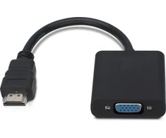 AV adapteris MicroConnect HDMI - D-Sub (VGA) juodasis (HDMVGA1B)