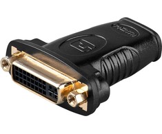 AV adapteris MicroConnect HDMI - DVI juoda (HDMIDVIFF)