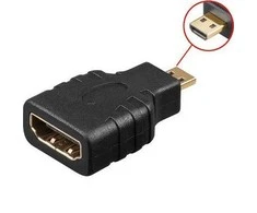 AV adapteris MicroConnect HDMI Micro - juodasis HDMI (HDM19F19MM)