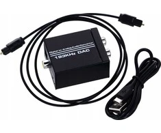 AV adapteris Pawonik Toslink - RCA (Cinch) x2 juodas