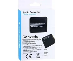 AV adapteris Pawonik Toslink - RCA (Cinch) x2 juodas