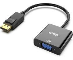 PNY BENFEI adapter DisplayPort to VGA 1080P unidirectional juodas