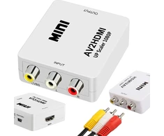 Fusion Accessories Adapteris AV Sourcing RCA - HDMI (+Audio) konverteris Baltas