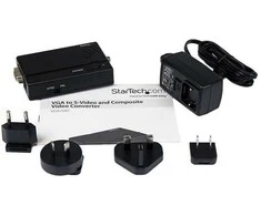 Adapteris AV StarTech D-Sub (VGA) - S-Video juoda (VGA2VID)