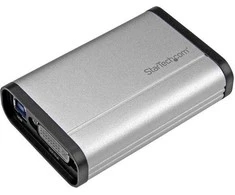 Adapteris AV StarTech DVI-I - DVI-I sidabrinė (USB32DVCAPRO)