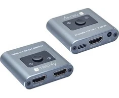 TECHLY 2x1 HDMI 2.1 8K jungiklis