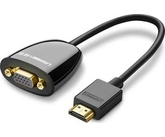 UGREEN MM105 HDMI - VGA Adapteris be garso juodas