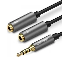 UGREEN ausinių skirstytuvas 3.5 mm - Tamsiai pilkas