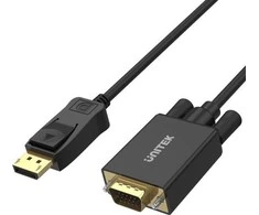 Unitek Adapteris DisplayPort na VGA, kabelis 1,8m