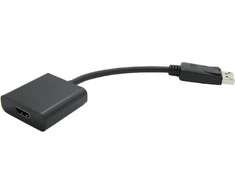 Value Kabelio adapteris, DP M - HDMI F, 150 m, DisplayPort, HDMI A tipo (standartinis), kištukas, lizdas, juodas