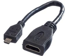 AV adapteris Value HDMI Micro - HDMI juodas (JAB- 2198142)