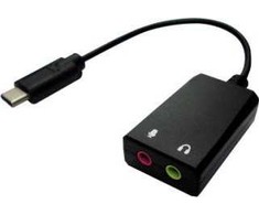 Adapteris AV Value VALUE Adapteris USB typu C - 2x 3,5 mm audio, męski/żeński, 0,13 m