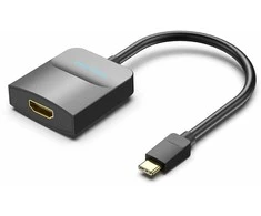 Vention USB-C į HDMI išorinis vaizdo adapteris 0,15 m Juodas