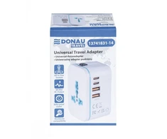 Adapteris kelioninis DONAU TRAVEL 205, balta