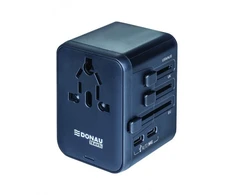 DONAU TRAVEL 521 kelioninis adapteris, juodas