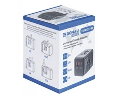Adapteris kelioninis DONAU TRAVEL 904, juoda