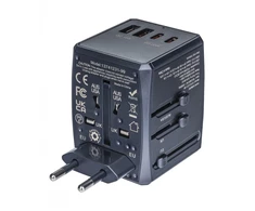 Adapteris kelioninis DONAU TRAVEL 904, juoda