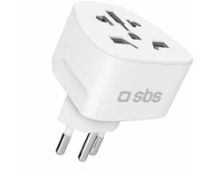 SBS CH Travel Adapteris - Universal - Baltas