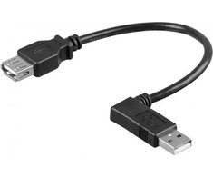 Oem Adapteris USB USB-A - USB-A Juodas (95704)