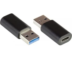 GoodConnections Adapteris USB Alcasa AD300 USB-A - USB-C Juodas (USB-AD300)