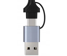 USB adapteris Bounn RJ-45 - USB-C + USB-A Sidabrinis (JL-CH01A_ETH2500)