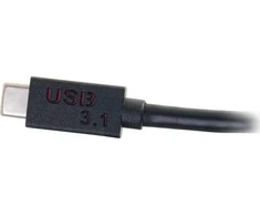USB C2G USB 3.1 USB Type C į VGA adapteris - USB C į VGA juodas - išorinis vaizdo adapteris - USB 3.1 - D-Sub - juodas