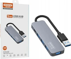 HUB USB Canyon ADAPTER HOST USB-C SOMOSTEL SMS-BZ09 DEX PD 60W 1XTYP-C 1XUSB 3.0 3XUSB 2.0>