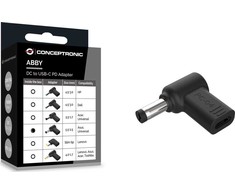 Adapteris USB Conceptronic USB-C - DC-in Juodas (ABBY15PC04)